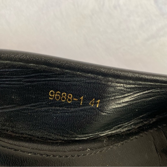 Michael Kors Black Gold Monogramed Flats - Picture 5 of 7